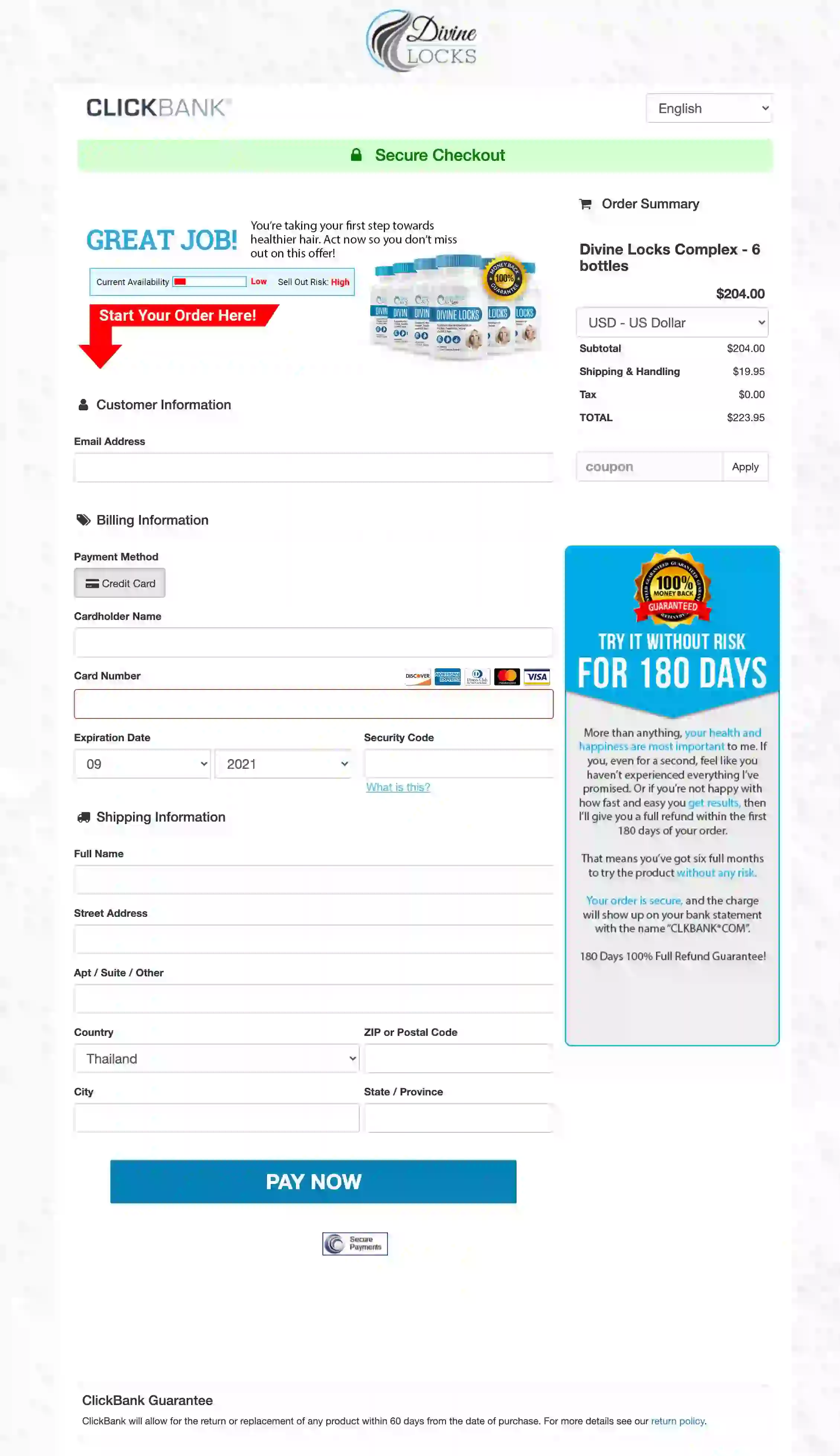 buy divine locks Divine Locks - Order Page